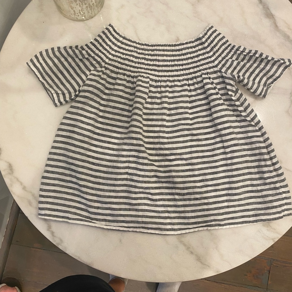 Off the shoulder Striped Top